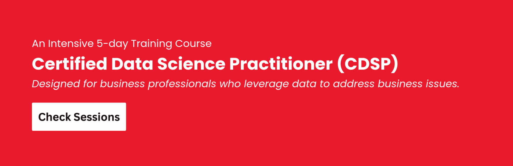 Certified Data Science Practitioner (CDSP)