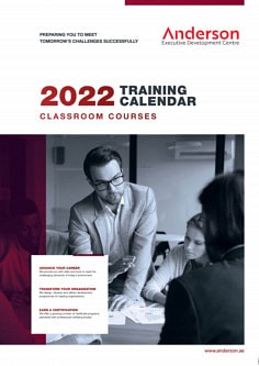 Anderson Classroom Training Plan 2022